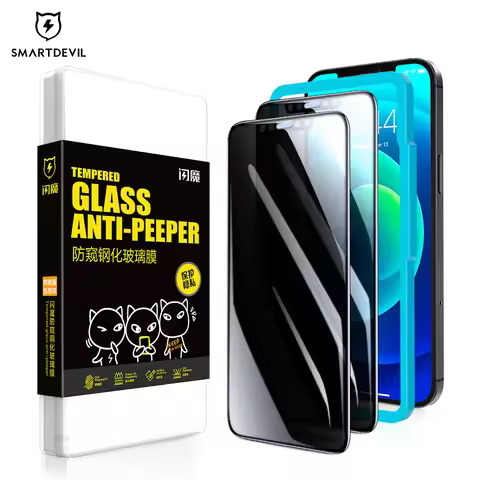 SmartDevil Anti Spy Screen Protectors For iPhone 13 12 Pro Max Privacy Tempered Glass For iPhone 13 