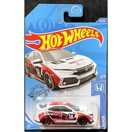 Hot Wheels - Honda - 2018 Honda Civic Type R White (2-5) (28B)