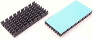 Easycargo 60mm Heatsink Kit + pre Applied 3M 8810 Thermal Conductive Adhesive Tape, Cooler Aluminum 