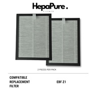 Europace EBF Z1 Compatible Replacement Filters (2 Pieces Per Pack) [HepaPure]