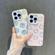 Cute Bear Head case iPhone xs max xr 11 12 pro 13 14plus 15 pro max iPhone 7 8 se 13 pro max 12 13 mini casing