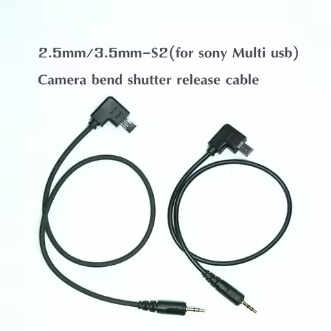 For Sony 35cm Multi USB Connection Cable 2.5mm/3.5mm-S2 Release Cable for sony a7/m2/m3/m4 a6500 a63