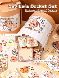 ชุดเครื่องเขียนน่ารักแคปปี้บาราใหม่ ชุดของขวัญเครื่องเขียนสำหรับเด็ก รางวัลนักเรียน ของขวัญวันเด็ก ป