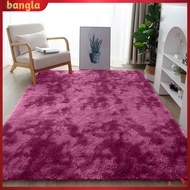bangla|  Bedroom Area Rug Plush Area Rug Soft Star Tie-dye Area Rug Non-slip Washable Shaggy Carpet 