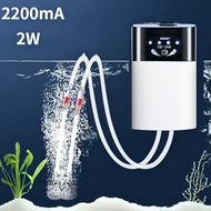 READY SOBO Pompa Aerator aquarium kolam ikan ac dc 12 volt Udara oksigen Gelembung 2200mAh - SB-268