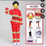 消防員套裝兒童 。表演衫