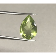 pear shape 7x5 mm. 1 natural peridot loose gemston Unburned 7x5 mm 1
