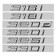 3D ABS Car Letters Trunk Badge 316i 318i 320i 325i 328i 330i 335i 330d 320d Emblem Logo Sticker For 