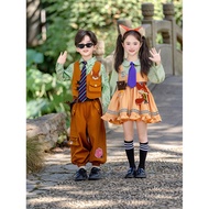 Crazy Zoo Children's Performance Costume Boy Nick Fox Suit Autumn Clothes Girls cos Dress Halloween1