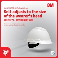 3M H-701SFR-UV SAFETY HELMET (WHITE) H701 SERIES WITH UVICATOR | CAP TYPE HARD HAT [ 3M SAFETY HELME