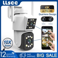 LSEEE icam365 10X ซูมกลางแจ้งกล้องวงจรปิดไร้สาย IP กล้องรักษาความปลอดภัย WIFI 8MP 4K สีเต็มรูปแบบ Night Vision การติดตามมือถือ พูดคุยสองทาง