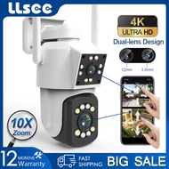 LLSEE icam365 กล้องวงจรปิด WIFI 4K 8MP 10X ซูม PTZ กล้องเฝ้าระวังกลางแจ้ง IP กล้องรักษาความปลอดภัย พ
