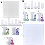 CH* Chess  Mold Jewelry Resin Casing Mold Chess Shaped Chocolates Baking Tools
