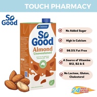 SO GOOD Plant-Based Almond Milk Unsweetened (1L)