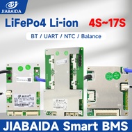 JBD BMS LiFePo4 Li-ion 4S 7S 8S 10S 13S 16S 17S 40A 50A 100A Smart BT UART Balance JIABAIDA BMS