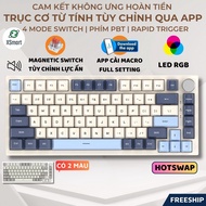 Bàn Phím Cơ Từ Tính K85 LED RGB Magnetic Switch Rapid Trigger Tùy Chỉnh Lực Ấn Qua App Hotswap