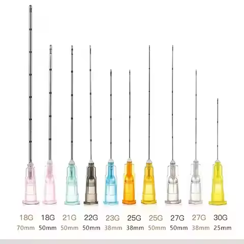 High Quality Sterile Micro Blunt Cannula 18G 100MM 22G 50MM 21G 70MM 25G 70MM Blunt Tip Needle Cannu