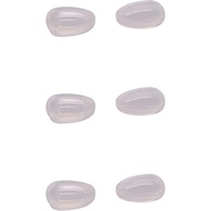 Lot of 3 Pairs NicelyFit Clear Nose Pads for Oakley Eyeglass Frames Keel Tincan Tinfoil Tailpin Cave