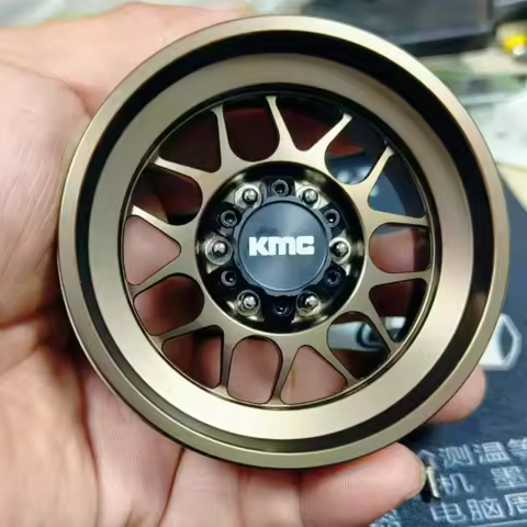 2.6-inch Black Mud Metal Wheel hub for1/8 RC Crawler Car Easy To Control 4082 H8H TRX4 1:7 Lelaluo M