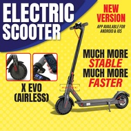 New X Evo Airless Electric scooter adult Skuter elektrik dewasa lipat Foldable e bike portable scoot