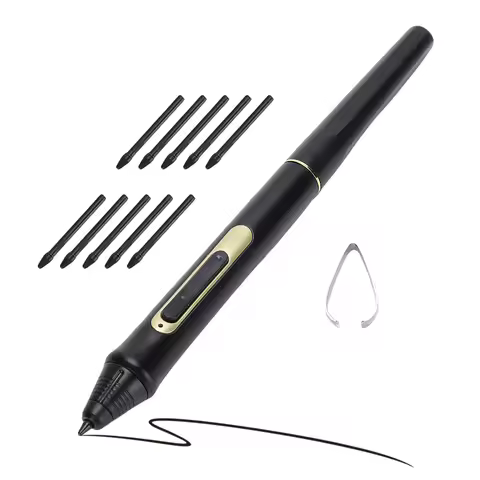 【New】BOSTO Digital Pen W10 8192 Levels Pressure Stylus Pen with 10 Replacement Tips for BT-101A/101B