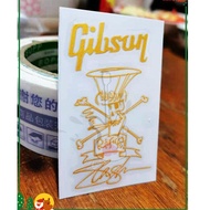 Gibson Head Logo SLASH Sticker Set For Electric Guitar Effect Guitar Parts Metal Label