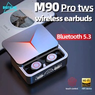 TWS M90 Pro Bluetooth Earphone Bluetooth 5.2 Wireless Headset LED Display Extra Bass Wireless Earbud