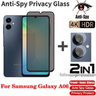 Full Cover Curved Screen Private Tempered Glass For Samsung Galaxy A06 4G 2024 Protector Anti Peek P
