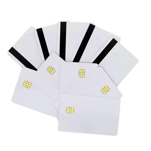 FM4442 compatible SLE4442 with HICO HI-CO magnetic strip ISO7816 smart card secure blank IC card 10P