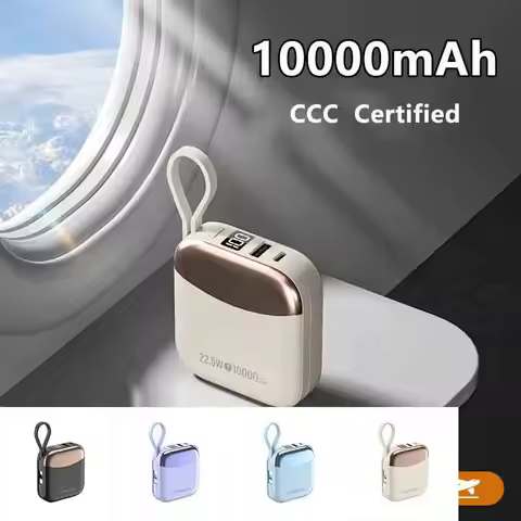 Portable 10000mAh Mini Power Bank 22.5W Fast Charging Battery for iPhone CCC Certified Charge Powerb