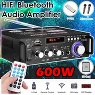 HIFI Audio Amplifier Bluetooth 600W Dengan Remote Control - FM Radio - Equalizer - EQ - Power Audio 