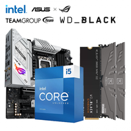 【重磅價】Intel【14核】Core i5-13600KF+華碩 ROG STRIX B760-G GAMING WIFI D4+十銓 T-CREATE EXPERT DDR4-3200 16G*2+WD_BLACK SN850X 1TB
