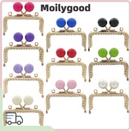 MOILYMY Purse Frame Kiss Clasp, Candy Color Square Purse Clasp Frame, Mini Metal Bag Kiss Clasp Lock