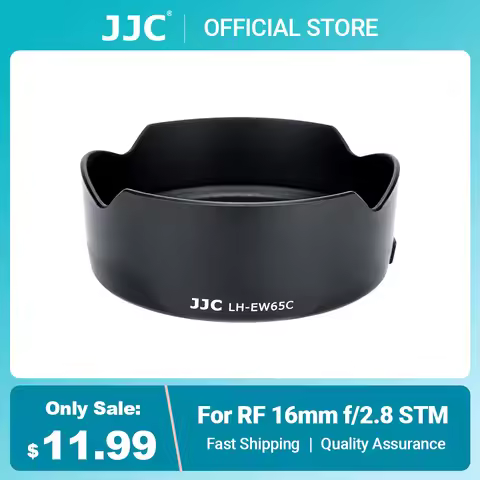 JJC EW 65C RF 16mm Lens Hood Reversible for Canon RF 16mm F2.8 STM Lens for EOS R R5 R6 R7 R10 R3 RP