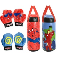 Spiderman Boxing Punching Bag And Boxing Gloves Kids Toy