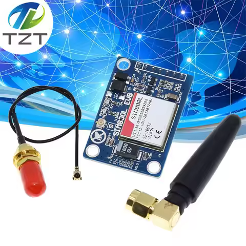TZT 1/3PCS SIM800L V2.0 5V Wireless GSM GPRS MODULE Quad-Band W/ Antenna Cable Cap