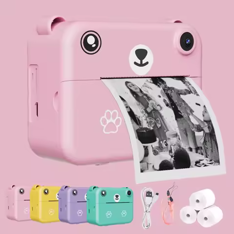 Kids Camera Instant Print,Kids Camera with Printing Sheets,Toddler Digital Camera Christmas and Birt