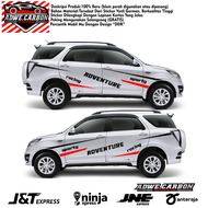 STIKER STICKER VARIASI BODY SAMPING CUTTING STICKER DECAL VARIASI MOBIL TERIOS RUSH HITAM PUTIH SILV