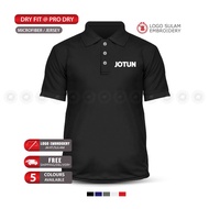 Microfiber Polo T Shirt Jotun Paint Jotashield Sealer Primer Exterior Interior Baju T-Shirt Murah Lelaki Men Sulam