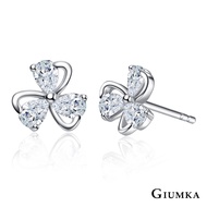 GIUMKA.925 Sterling Silver Earrings.Clover Shape Earrings.MFS06144