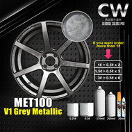GUN METAL GREY 2K Paint 2K Cat Bancuh Cat Rim Sport Rim Cat Kereta Met100 Met200 Met300 Cat Bancuh