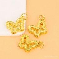 Pendant Clavicle Chain Crushed Ice 999 Butterfly Gift Pendant Female Water Shell Pure Gold Gold Shin