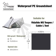 VIDALIDO Camping Tent High Quality Thick Ground Sheet for MX Pro MS Teepee Cabin plus XL Vicore Hexa