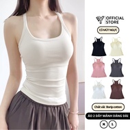 GenY women's long-strap tank top Sleeveless Women's body hugging long form tucked in soft, cool fabr