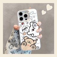 Two line puppies Case For Vivo Y17 Y12 Y12S Y30 Y7S Y50 Y100 S10 S10E V23E V23 V25 V27 V29 X60 X70 X