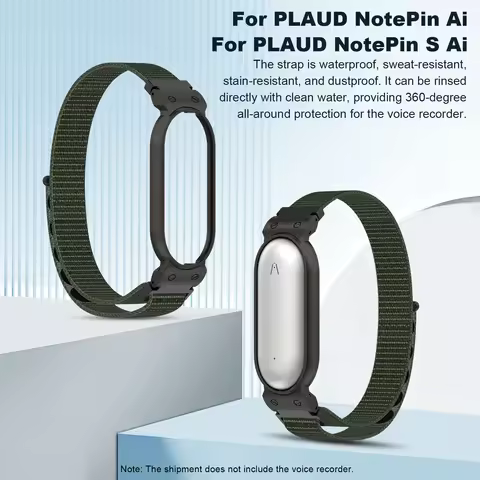 Strap Metal Case for PLAUD NotePin AI Voice Recorder Recording Pen Protective Case Watch Strap Case 