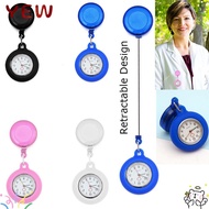YYE Pocket Watch Silicone Brooch Pin Clip-on Fob Watch