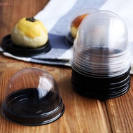 QQMALL Moon Cake Box Mini Plastic Wedding Favor Dome Boxes Packaging Box Egg-Yolk Puff Holders Baking Packing Box