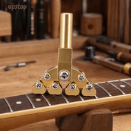 UPSTOTO Fret Press Tool, Brass Color Brass Guitar Presser, Durable Fret Press Caul For Fret Leveling