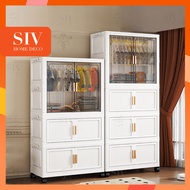 SIV 55-90cm Cabinet Organizer For Clothes Foldable Storage Cabinet Wardrobe Durabox Megabox